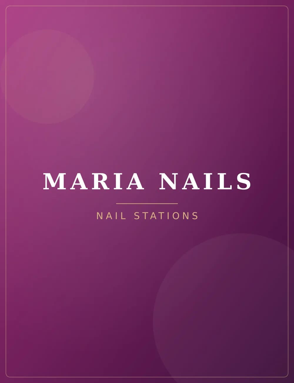 Bright, welcoming nail stations